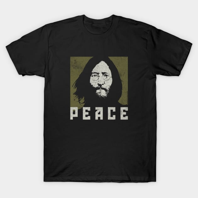 John Lenon's Peace by © Buck Tee Originals T-Shirt by Buck Tee